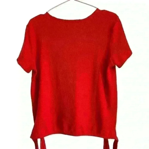 Madewell Red Textured Top 🍄 - Picture 6 of 7